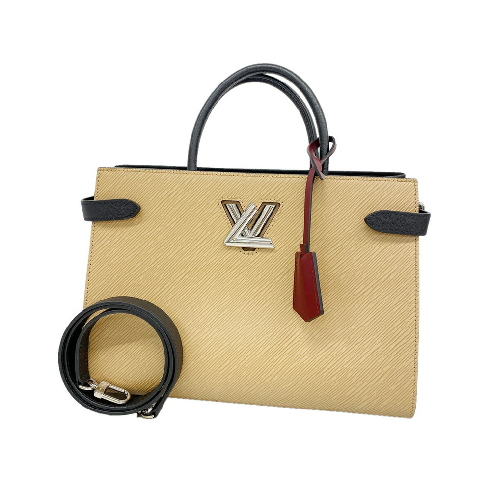 Louis Vuitton Epi Twist Tote Handbag M51846 Caramel Noir 2-way bag for women